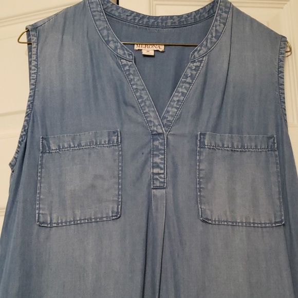 High low jean dress - Picture 2 of 2